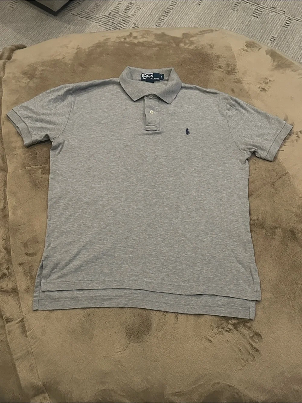 Polo Ralph Lauren Gray Cotton Polo Shirt Men’s Size Small